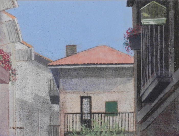 2012.Buildings with Birdcage (Hondarribia, Spain).JPG